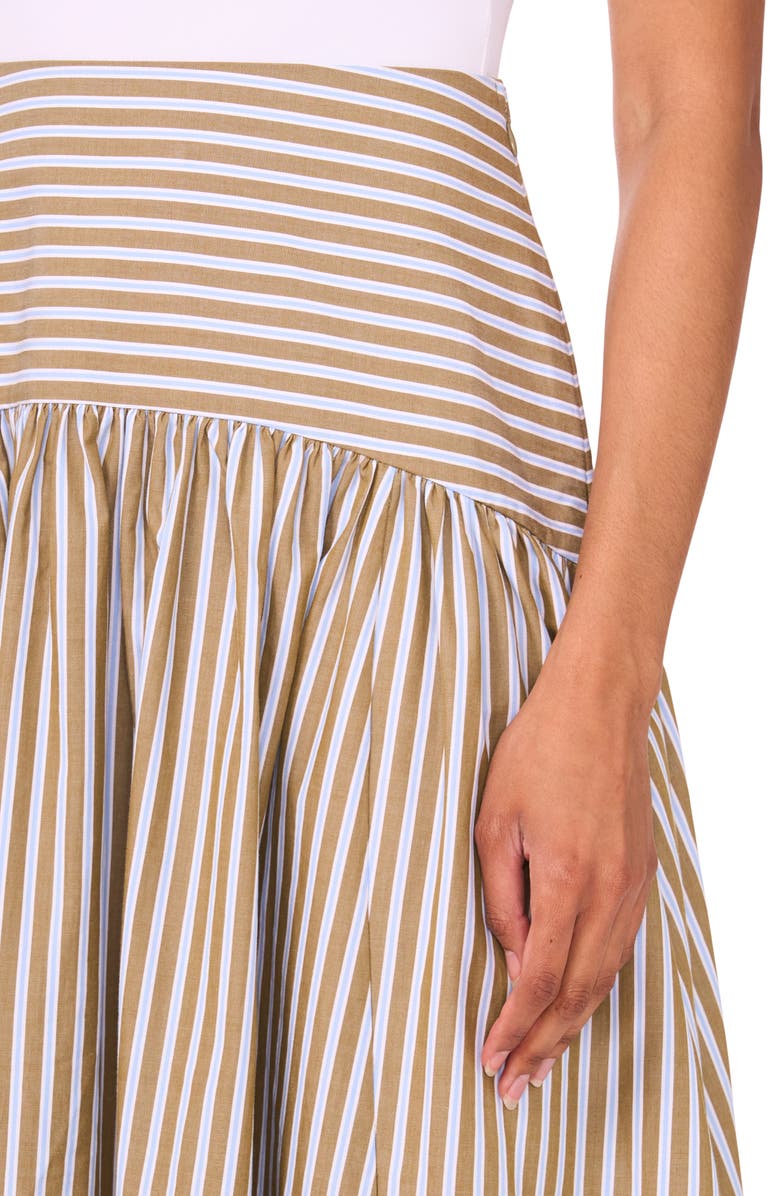 Parker The Talia Pleated Midi Skirt, Alternate, color, Blue/ Brown