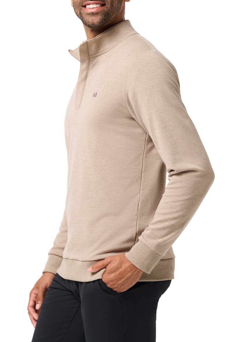 Cloud 2.0 Quarter Zip Pullover, Alternate, color, HEATHER PORTABELLA BROWN