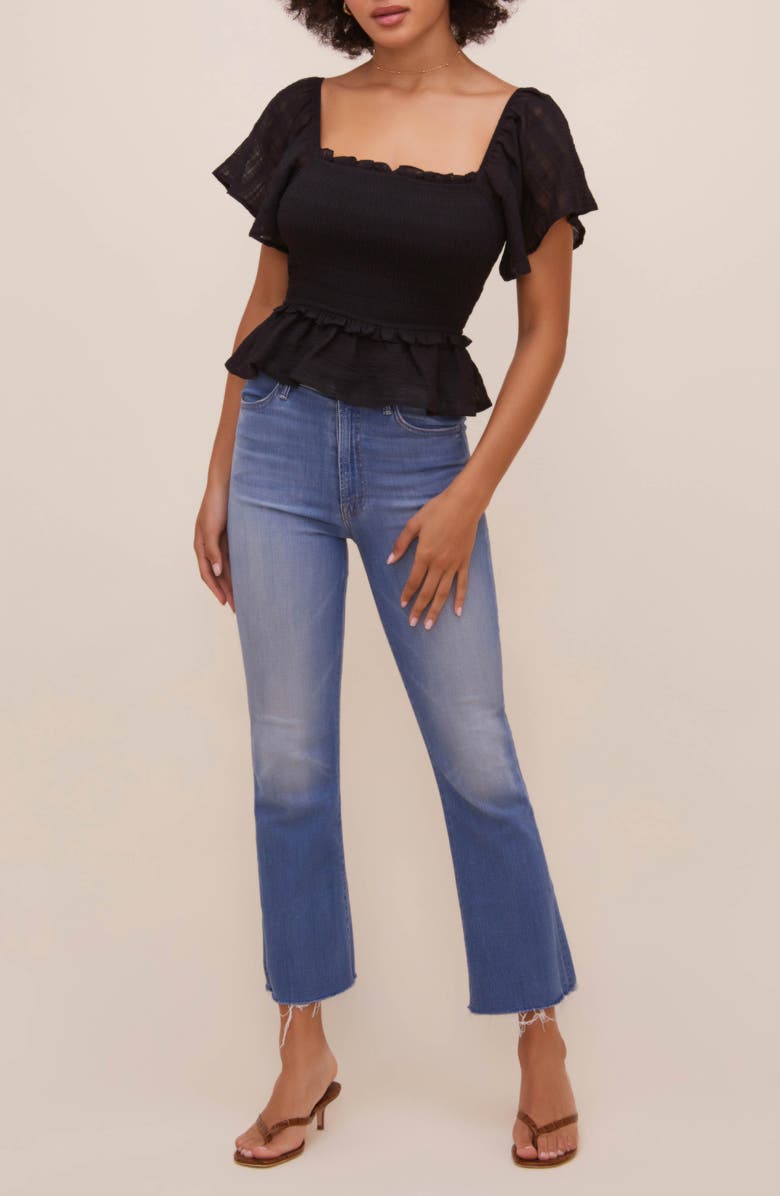 ASTR the Label January Smocked Top, Alternate, color,