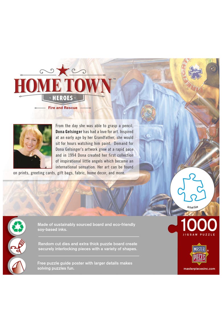 Fire and Rescue 1000 Piece Jigsaw Puzzle, Alternate, color, Multicolor