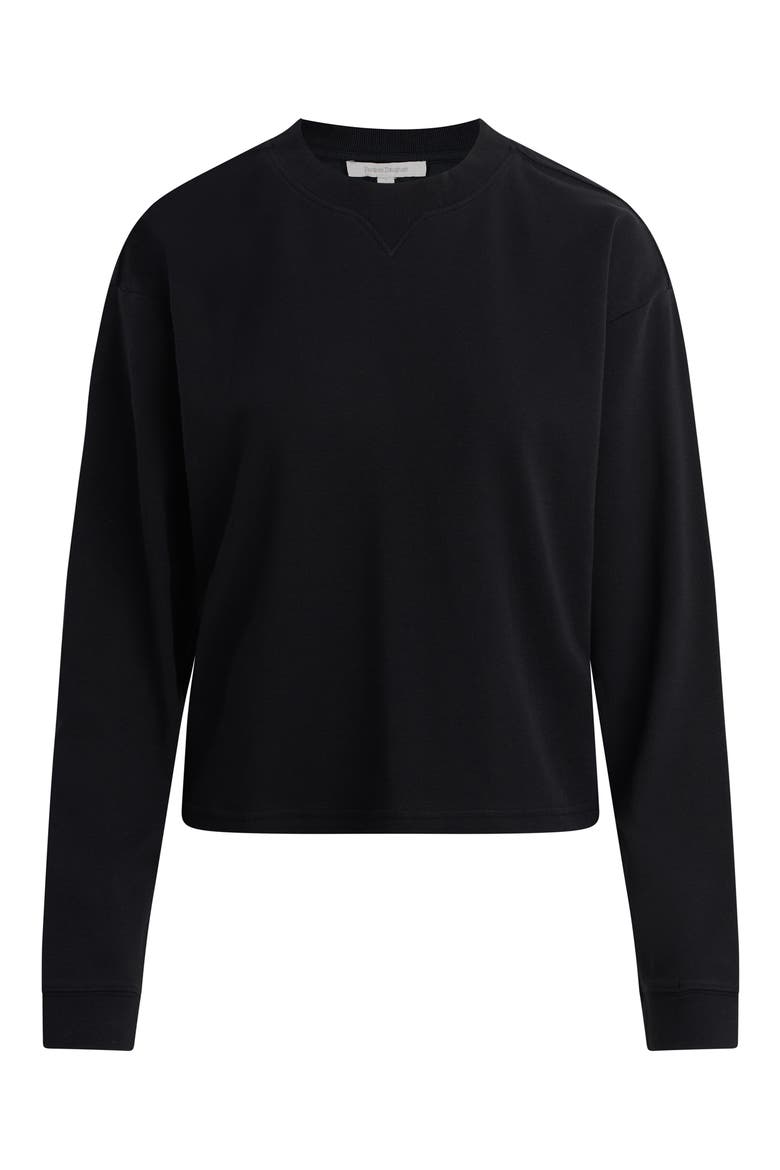 The Everyday Long Sleeve Cotton T-Shirt, Main, color, BLACK