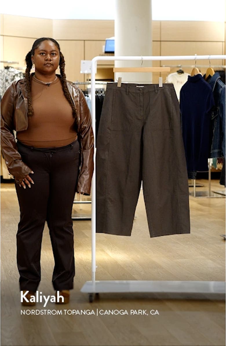 Crop Hemp Wide Leg Pants, sales video thumbnail