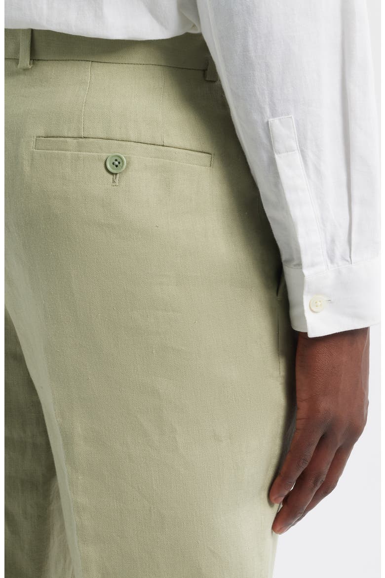 Henrik Trim Fit Italian Linen Suit Separate Pants, Alternate, color, GREEN SEAGRASS