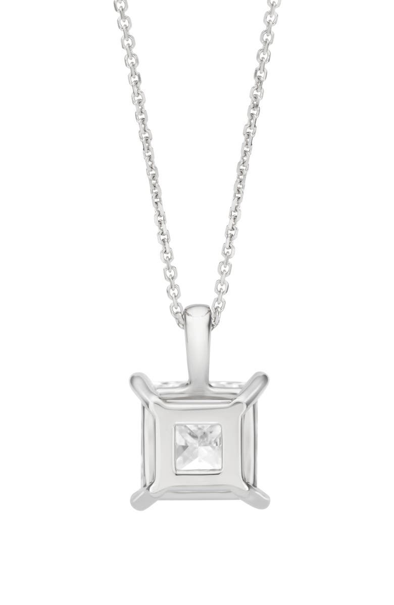 LIGHTBOX 3-Carat Lab-Grown Diamond Princess Cut Pendant Necklace, Alternate, color, 
