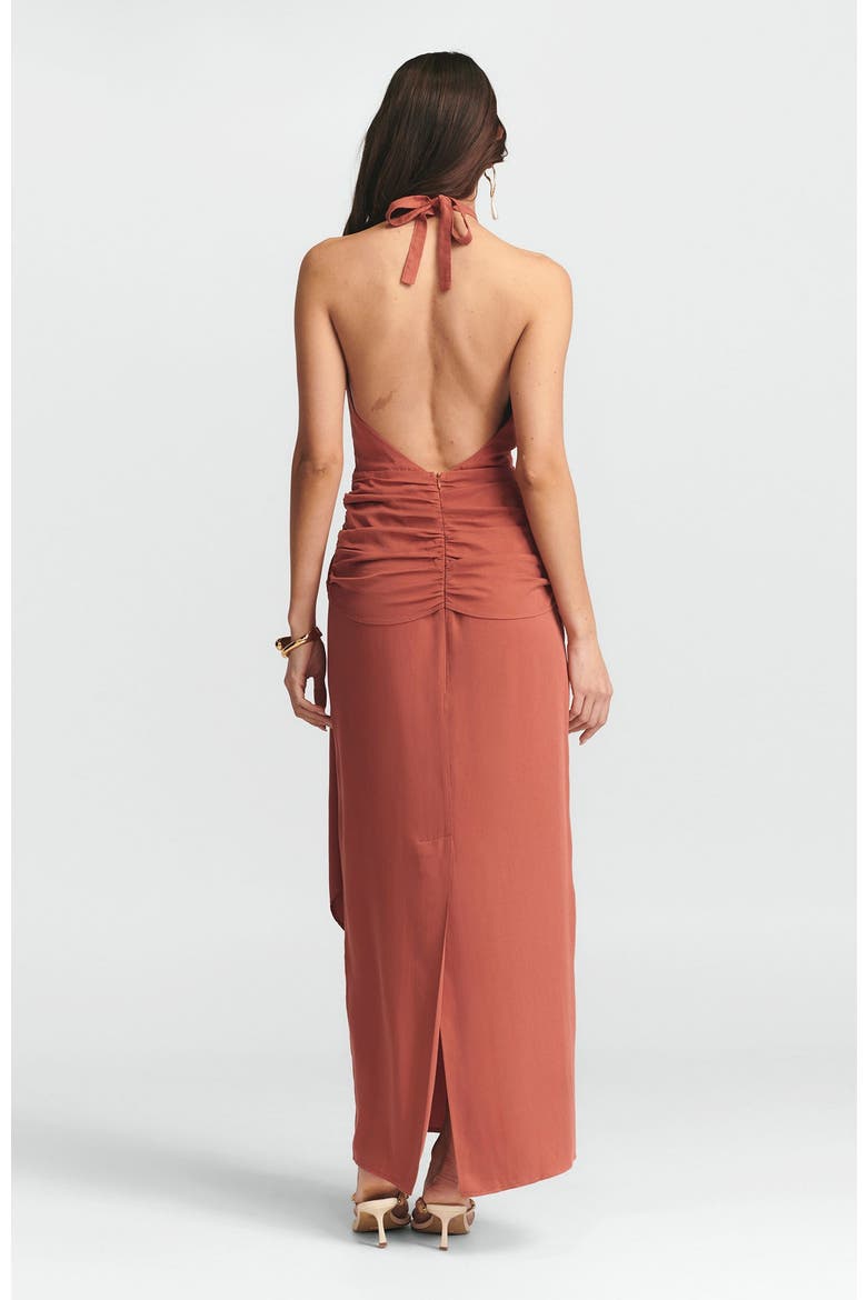 Nessie Midi Dress, Alternate, color, Indian Red