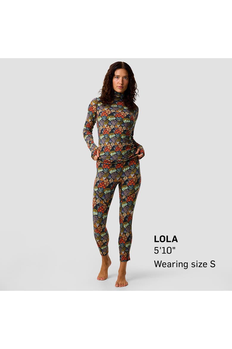 Bga Cedars Rws Merino Lt-wt Baselayer Balaclava Top-women's, Alternate, color, Superbloom Print