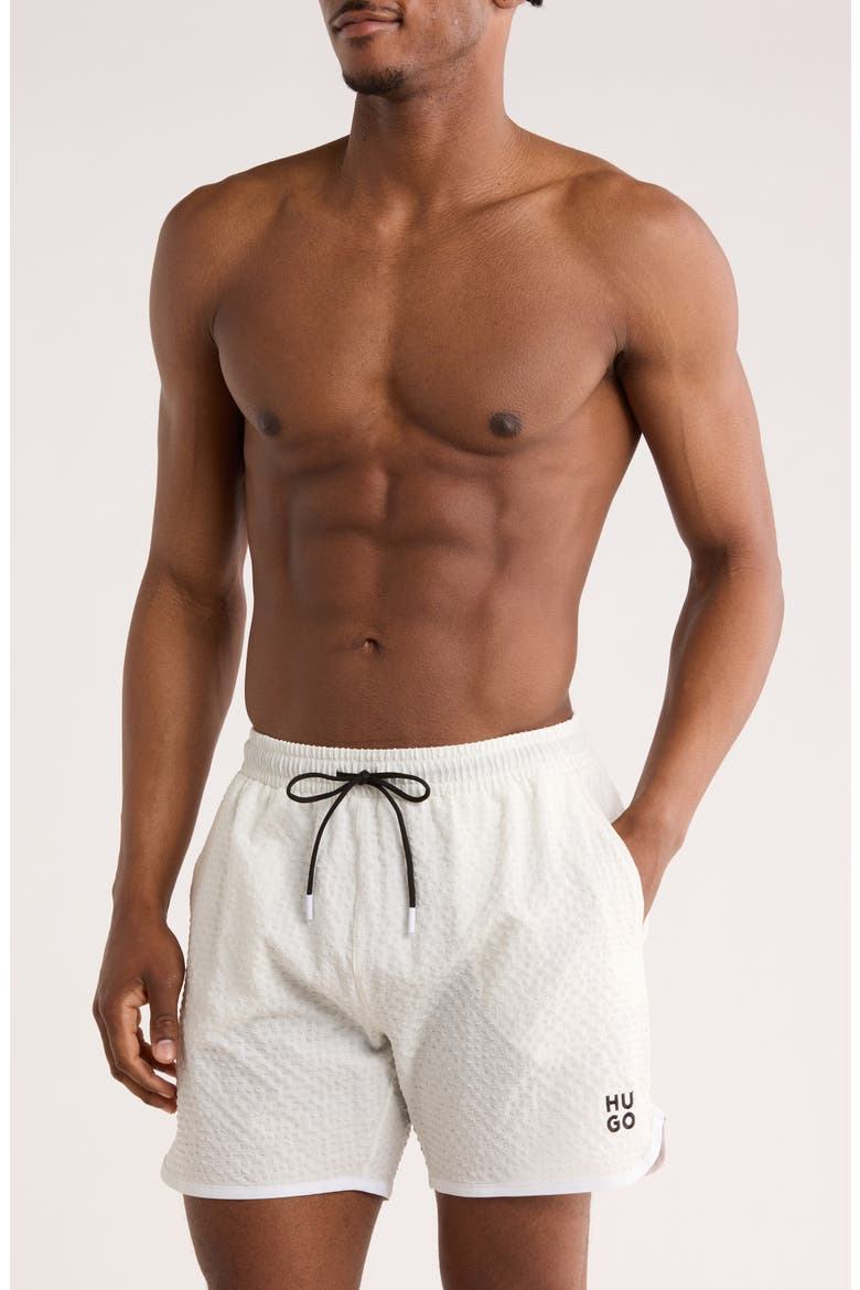Chaffle Swim Trunks, Main, color, WHITE