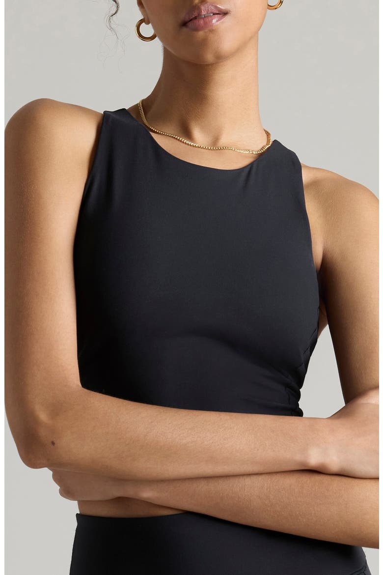 Revive Longline Bra, Main, color, BLACK