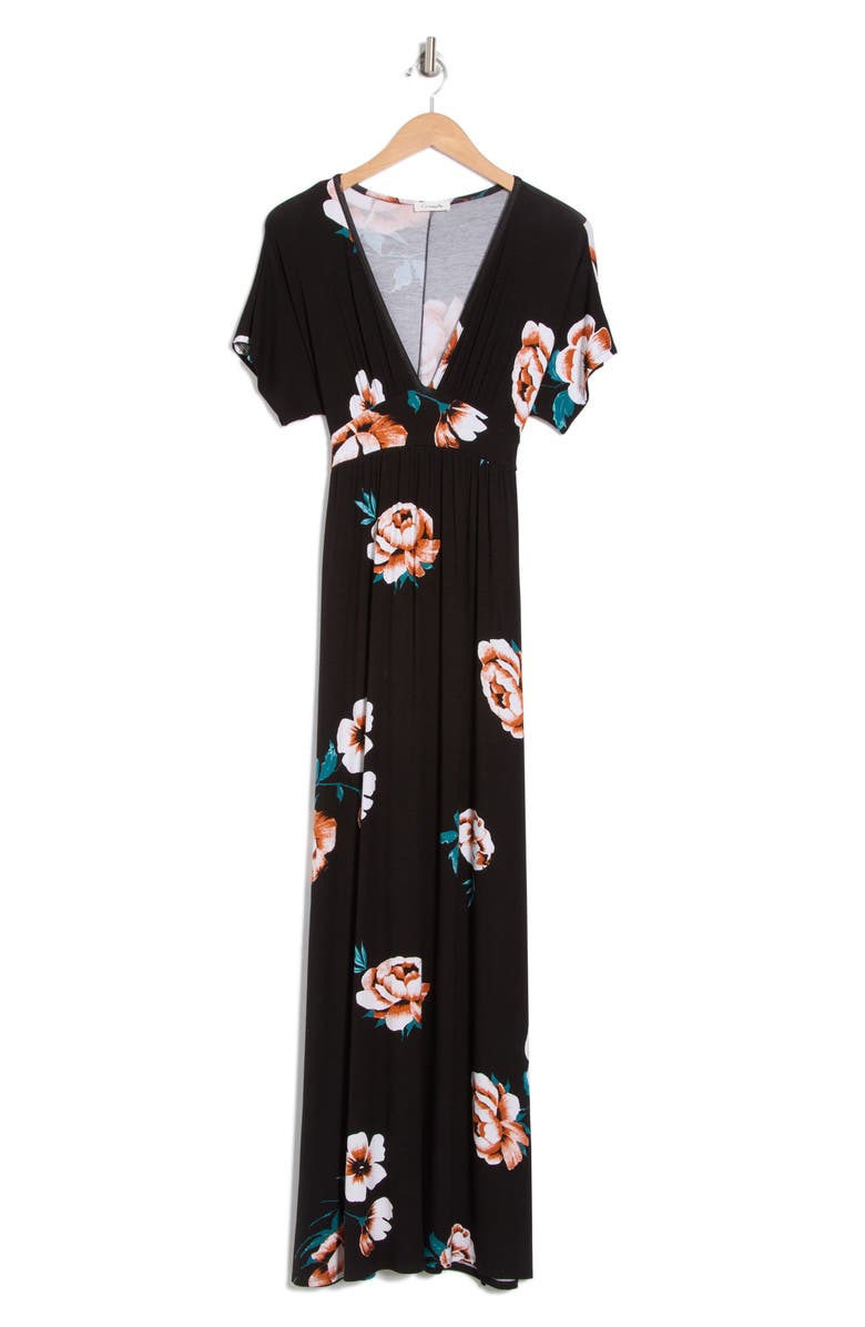 Loveappella Floral Maxi Dress, Alternate, color, 