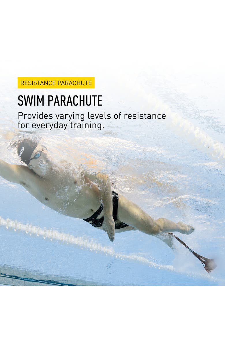 FINIS Swim Parachute for Resistance Training Builds Strength Endurance Adjustable Belt, Alternate, color, Navy