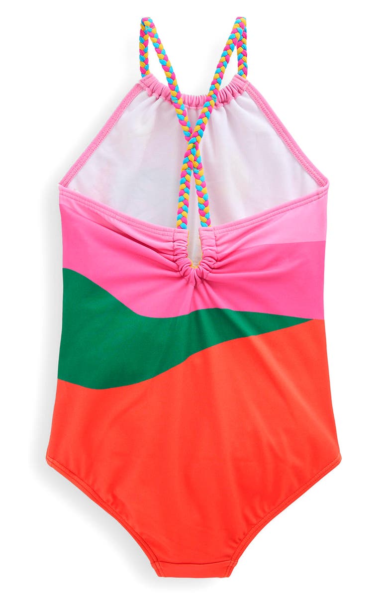 Mini Boden Kids' Loop Back One-Piece Swimsuit, Alternate, color, 