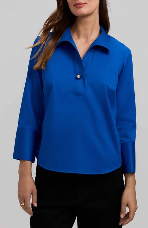 Catalina Matte Sateen Popover Top