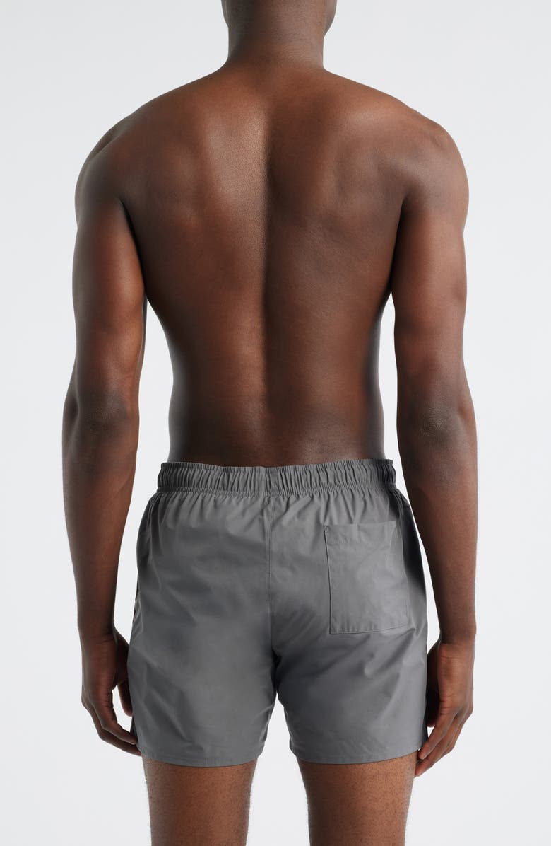 BOSS Iconic Side Stripe Swim Trunks, Alternate, color, Open Grey