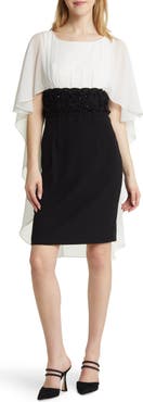 Shani Chiffon Cape Dress