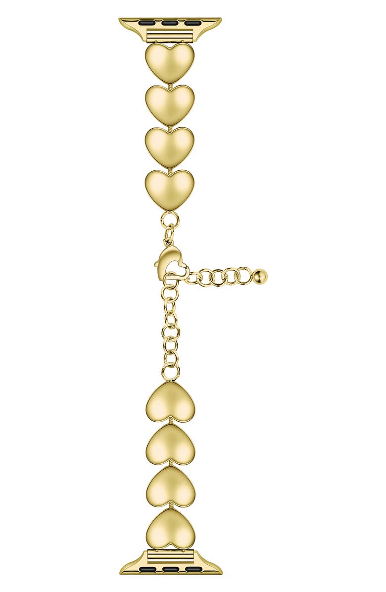 Posh Tech Lover Heart Bracelet, Main, color, Gold
