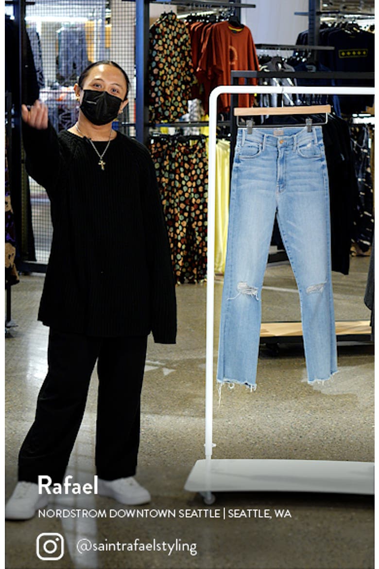 The Hustler High Waist Chewed Ankle Jeans video