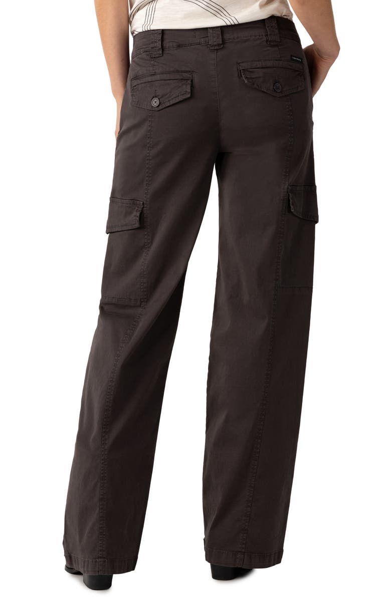 Sanctuary Rebel Straight Leg Twill Cargo Pants, Alternate, color, Obsidian