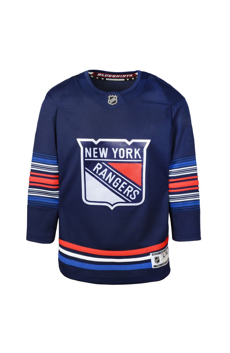 Outerstuff Youth Navy New York Rangers Alternate Premier Jersey, Alternate, color, Navy