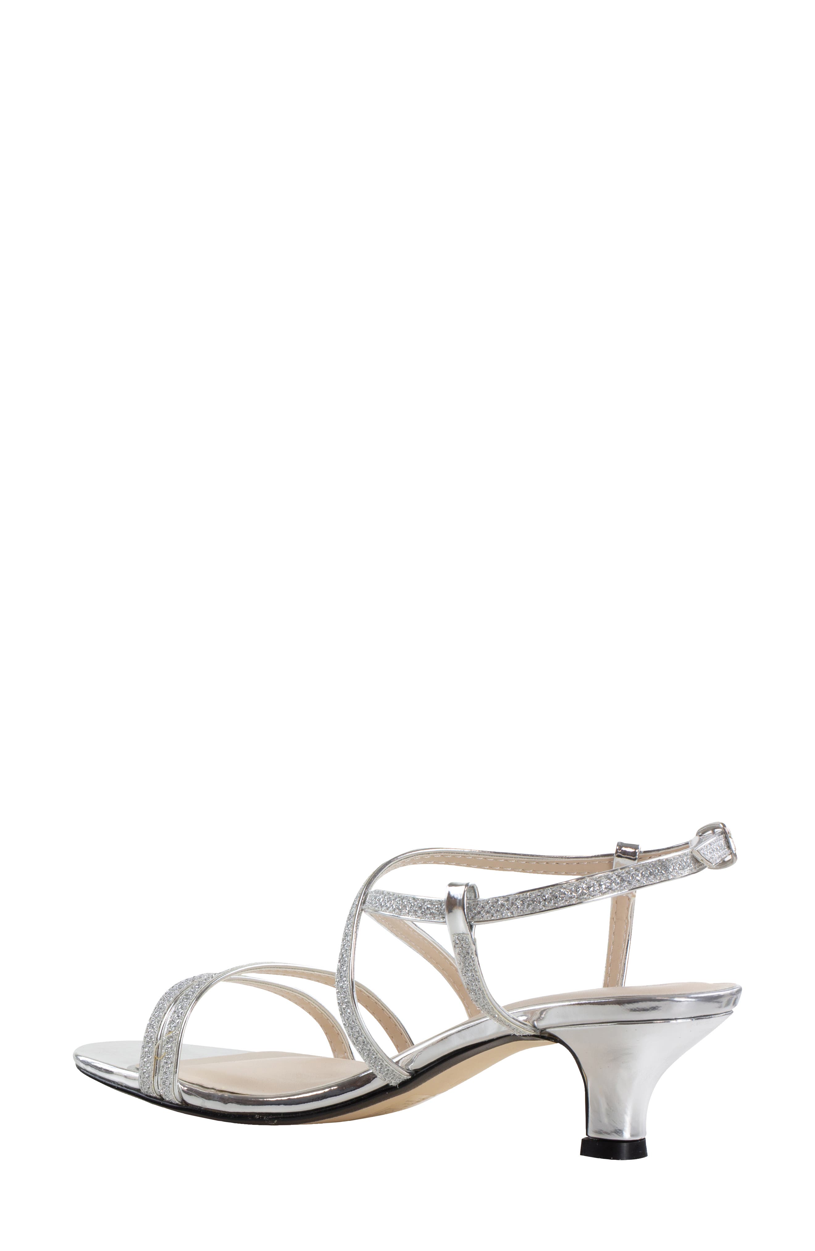 Touch Ups Maisie Kitten Heel Slingback Sandal, Alternate, color, Silver