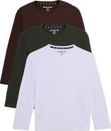 XRAY Kids' 3-Pack Long Sleeve Cotton T-Shirts
