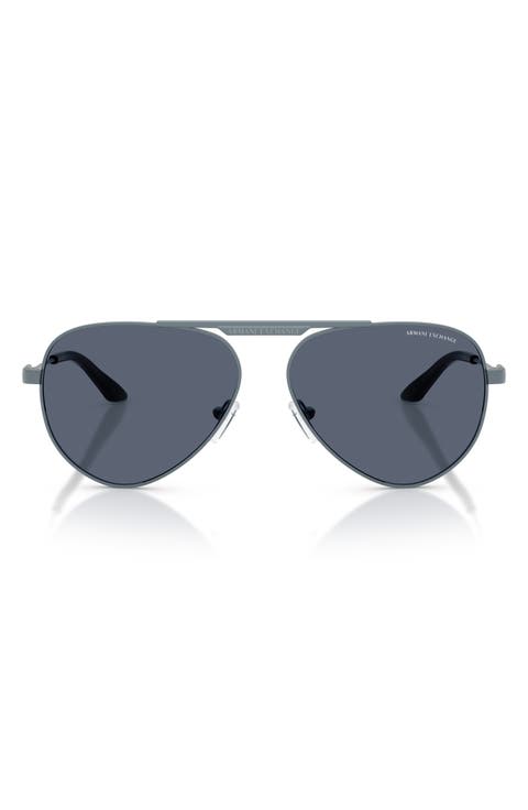 58mm Aviator Sunglasses
