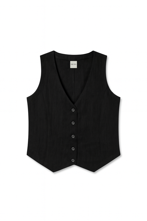 Vir Vita Violette Vest In Black
