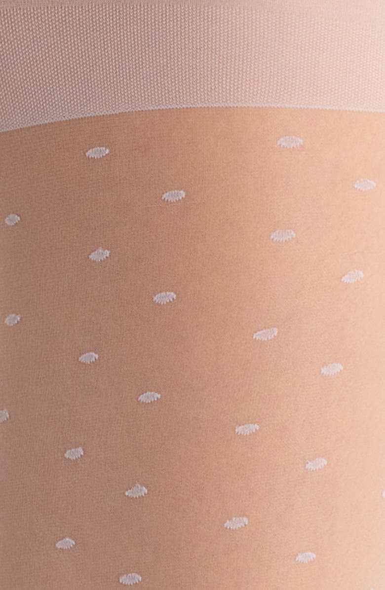 Nordstrom Polka Dots Tights, Alternate, color, Grey Dapple