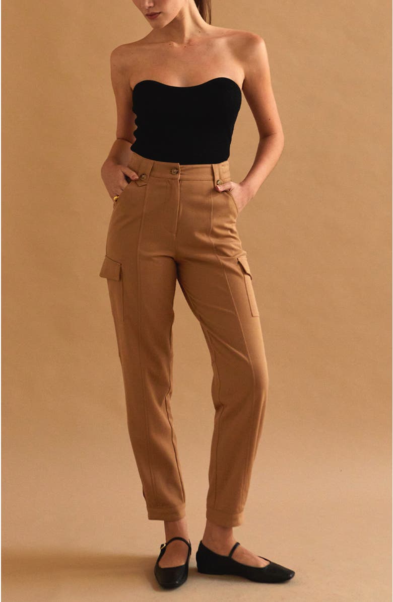 CRESCENT Lurex Rib Corset Top, Alternate, color, Black