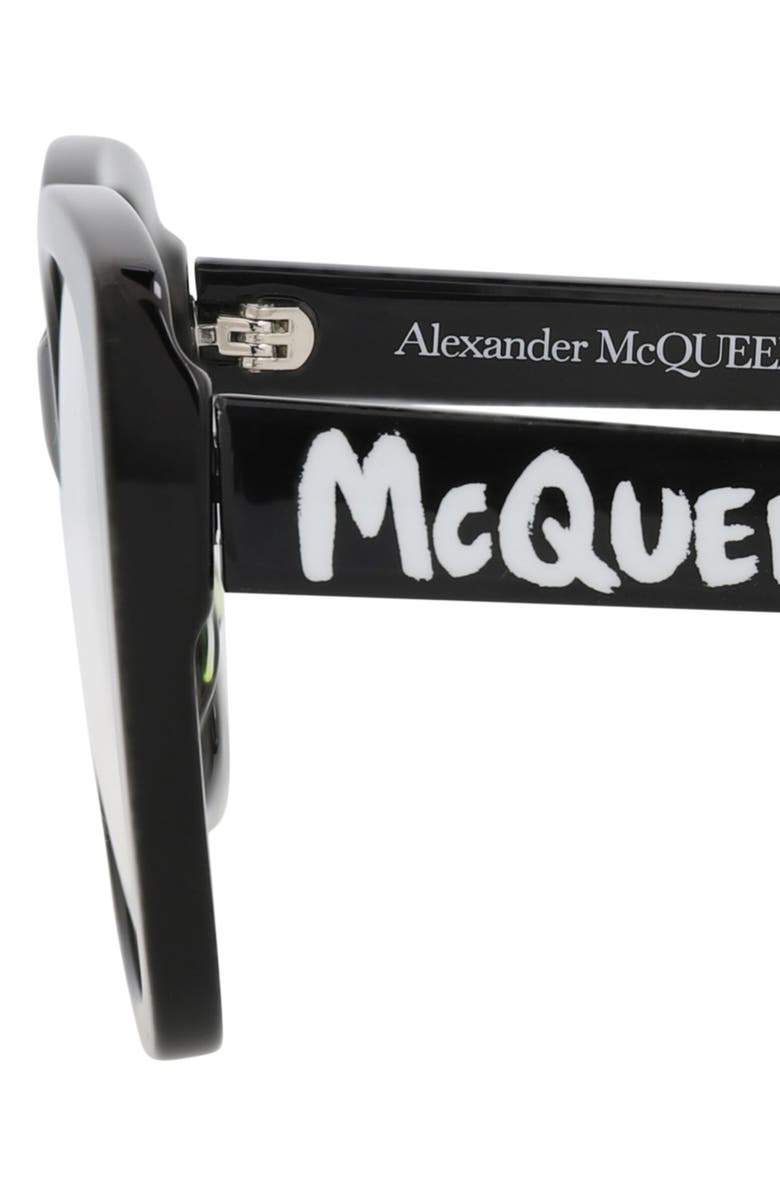 MCQ Optical Glasses, Alternate, color, Black Black Transparent