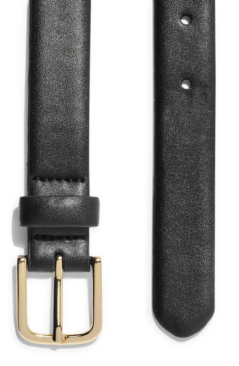 Topshop Faux Leather Belt, Alternate, color, 