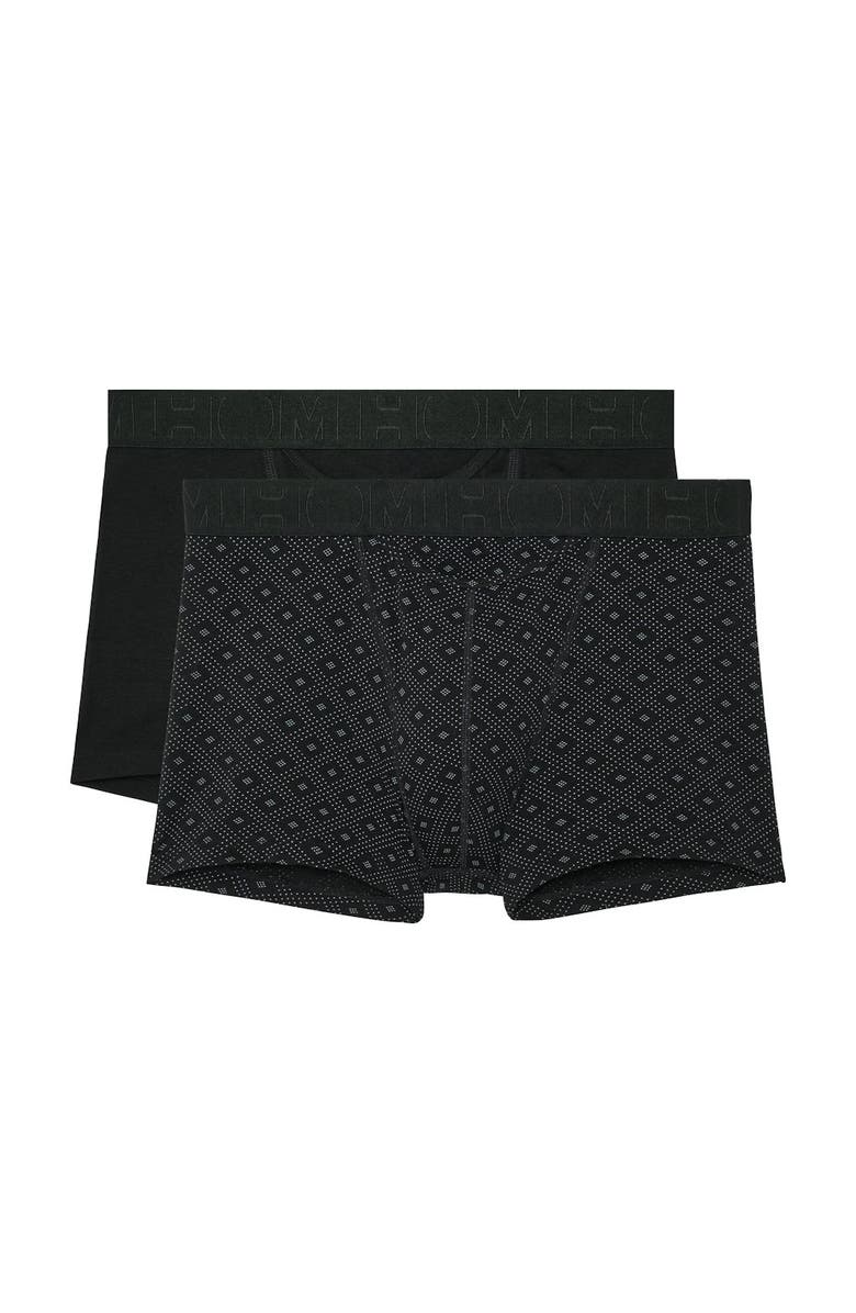 HOM Neels #2 Boxer Briefs HO1 2-Pack, Main, color, Black/Black Print