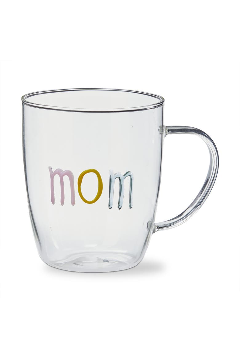 Everyday Mom Borosilicate Glass Mug Multi 20 oz 5.31x3.66x4.33 in, Main, color, Multicolored