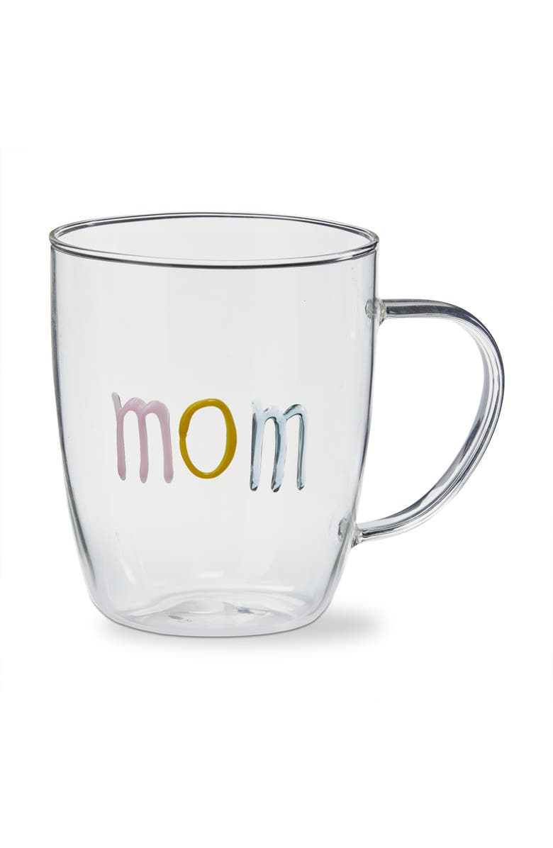 tag Everyday Mom Borosilicate Glass Mug Multi 20 oz 5.31x3.66x4.33 in, Main, color, Multicolored