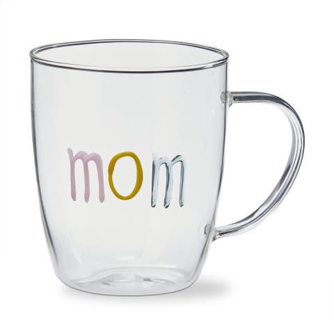 Everyday Mom Borosilicate Glass Mug Multi 20 oz 5.31x3.66x4.33 in