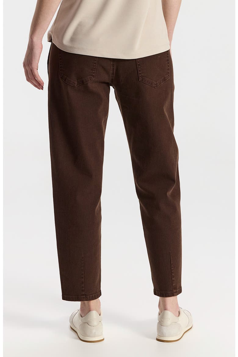 Brisbane Straight-Leg Cropped Trousers, Alternate, color, Dark Brown