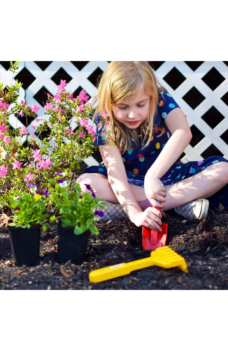 SPIELSTABIL Garden Set for Kids Ages 2-4, Includes Hand Rake & Shovel, Outdoor Toys for Toddlers and Kids Gardening Tools, Made in Germany, Alternate, color, Multi