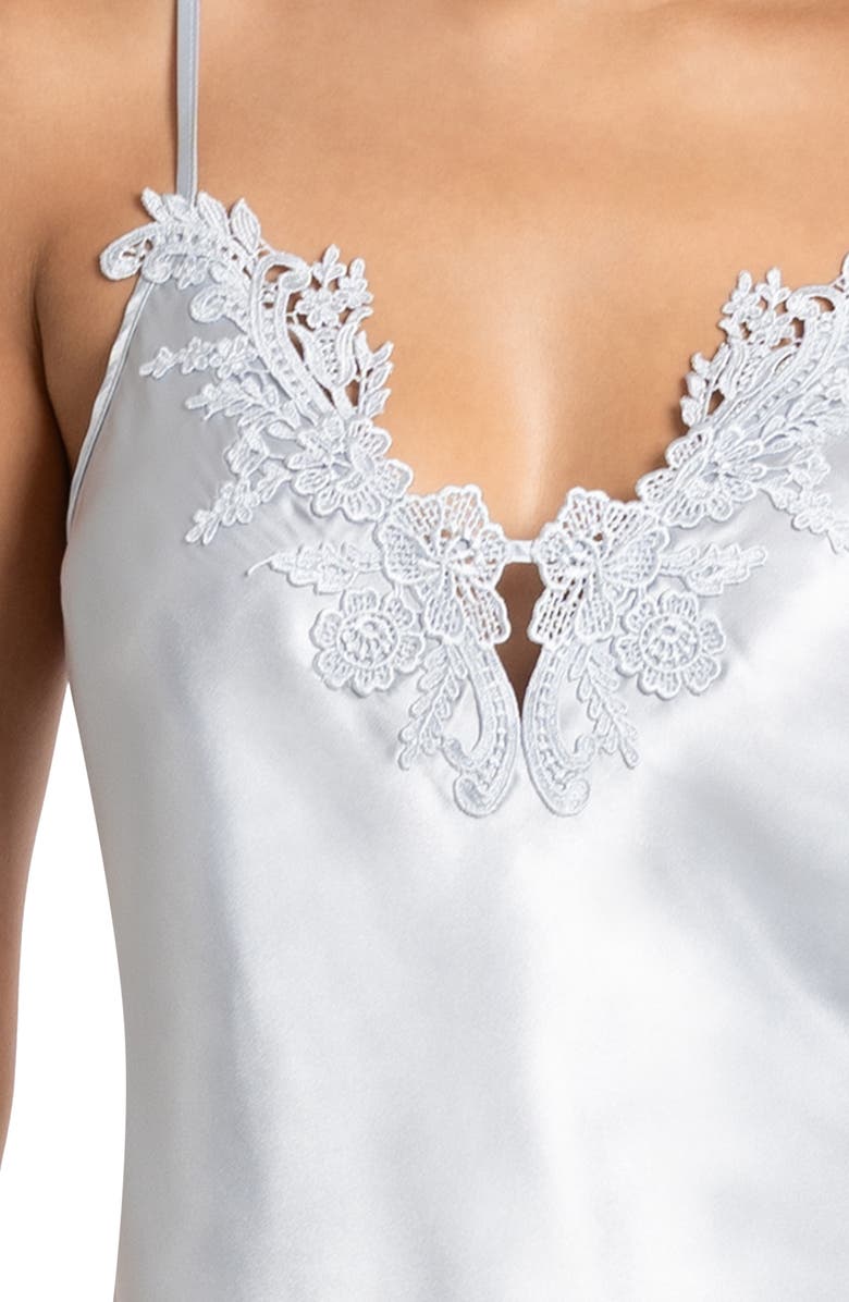 In Bloom by Jonquil Reine Lace Trim Satin Short Pajamas, Alternate, color, 