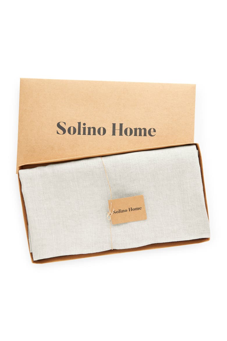 Linen Round Tablecloth - Sonoma, Alternate, color, Light Flax