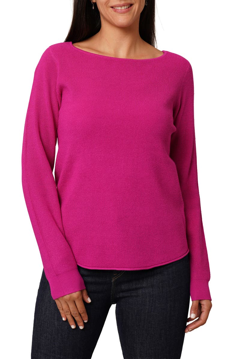 CYRUS Boat Neck Sweater, Main, color, Raspberry Rose