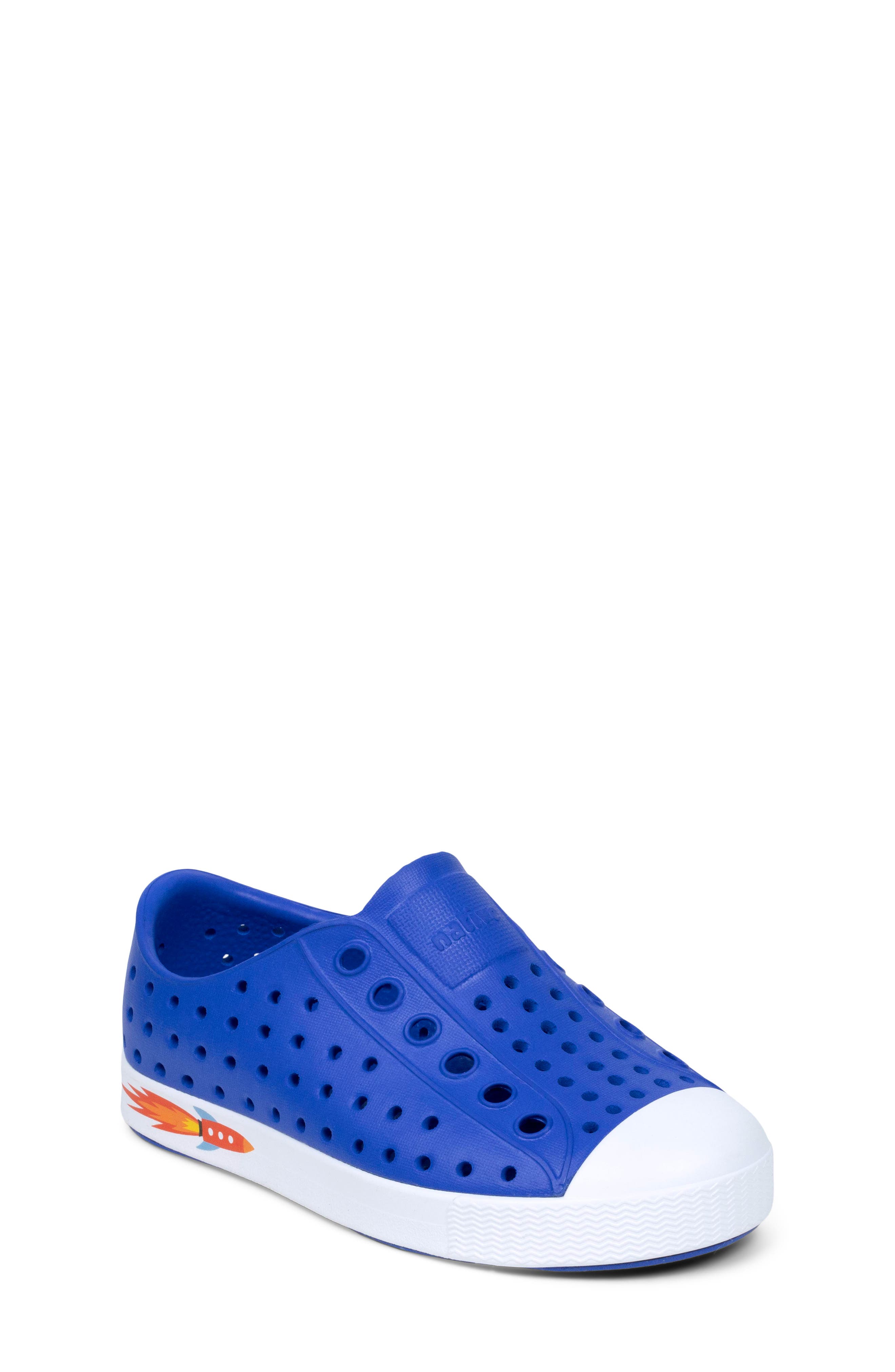 Native Shoes Jefferson Water Friendly Slip-On Sneaker, Main, color, Ultra Violet Blue/Shellwhite