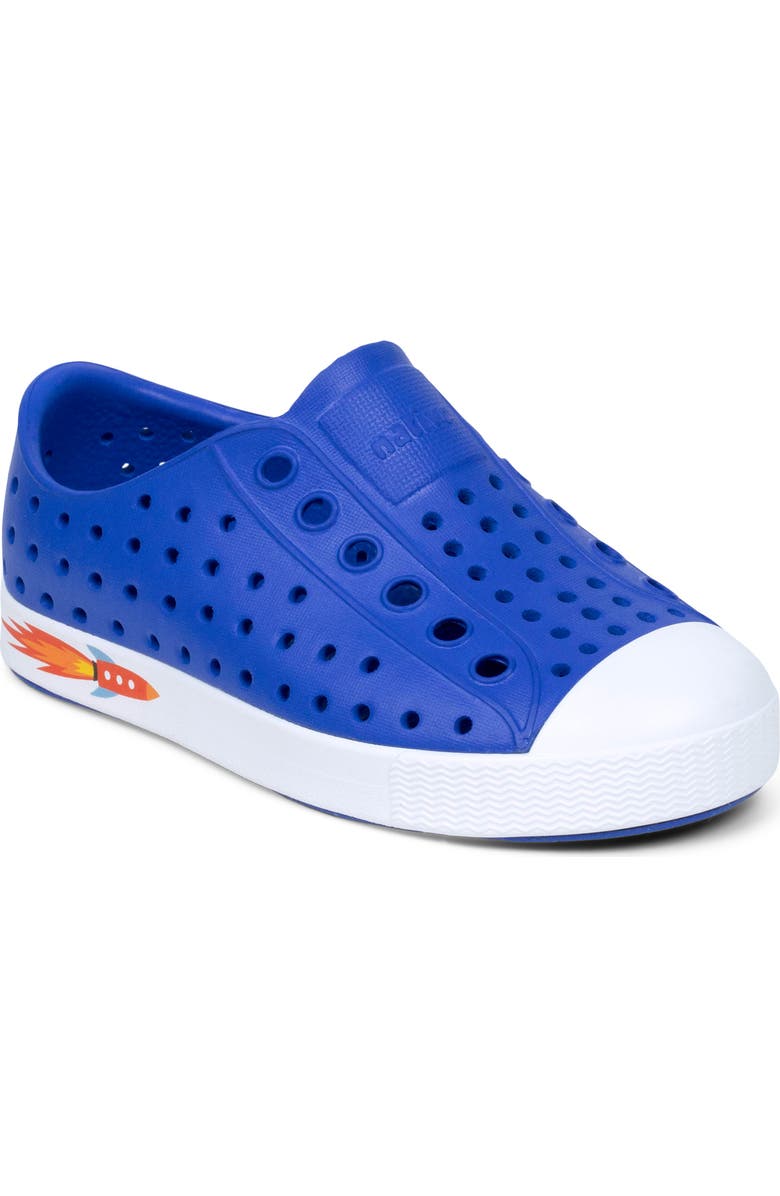 Native Shoes Jefferson Water Friendly Slip-On Sneaker, Main, color, Ultra Violet Blue/Shellwhite