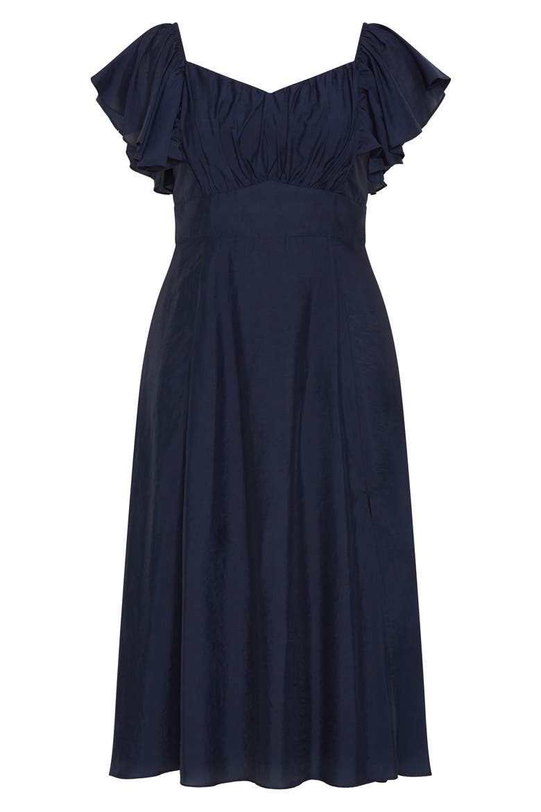 Alisa TIe Front Dress, Alternate, color, FRENCH NAVY