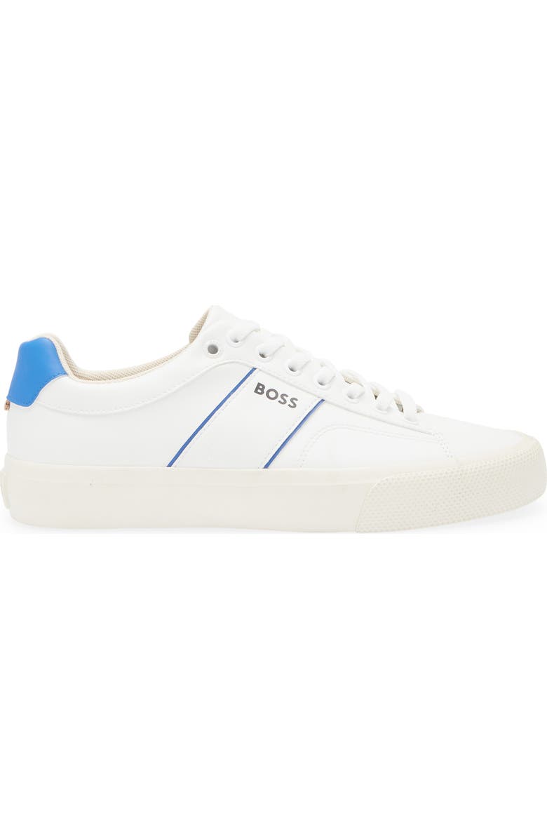 BOSS Aiden Tennis Sneaker, Alternate, color, White/Blue