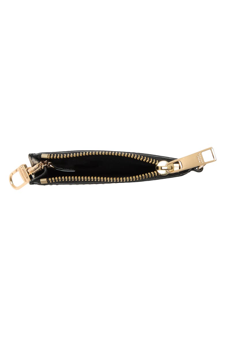 Groove Top Zip Wristlet, Alternate, color, BLACK