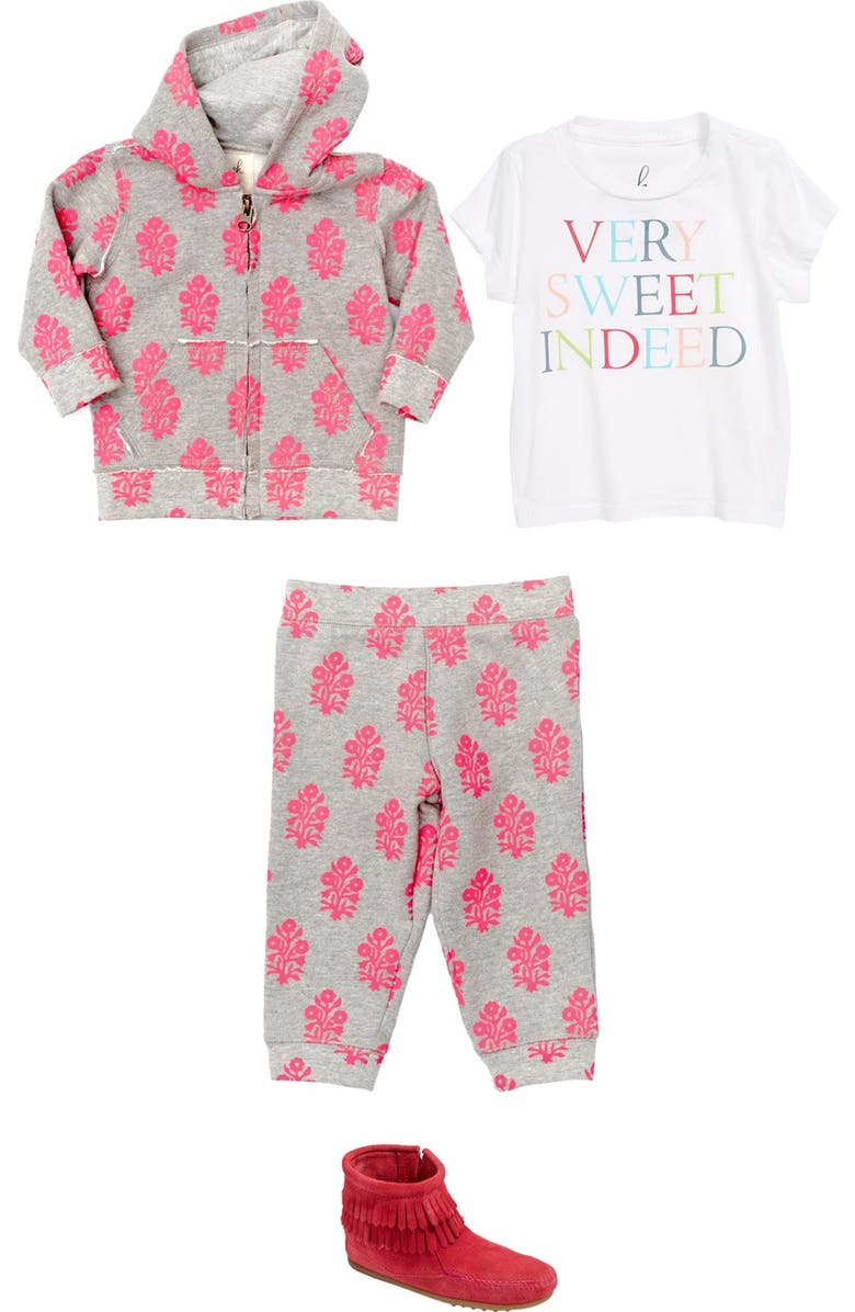 Minnetonka 'Double Fringe' Boot, Alternate, color, Hot Pink