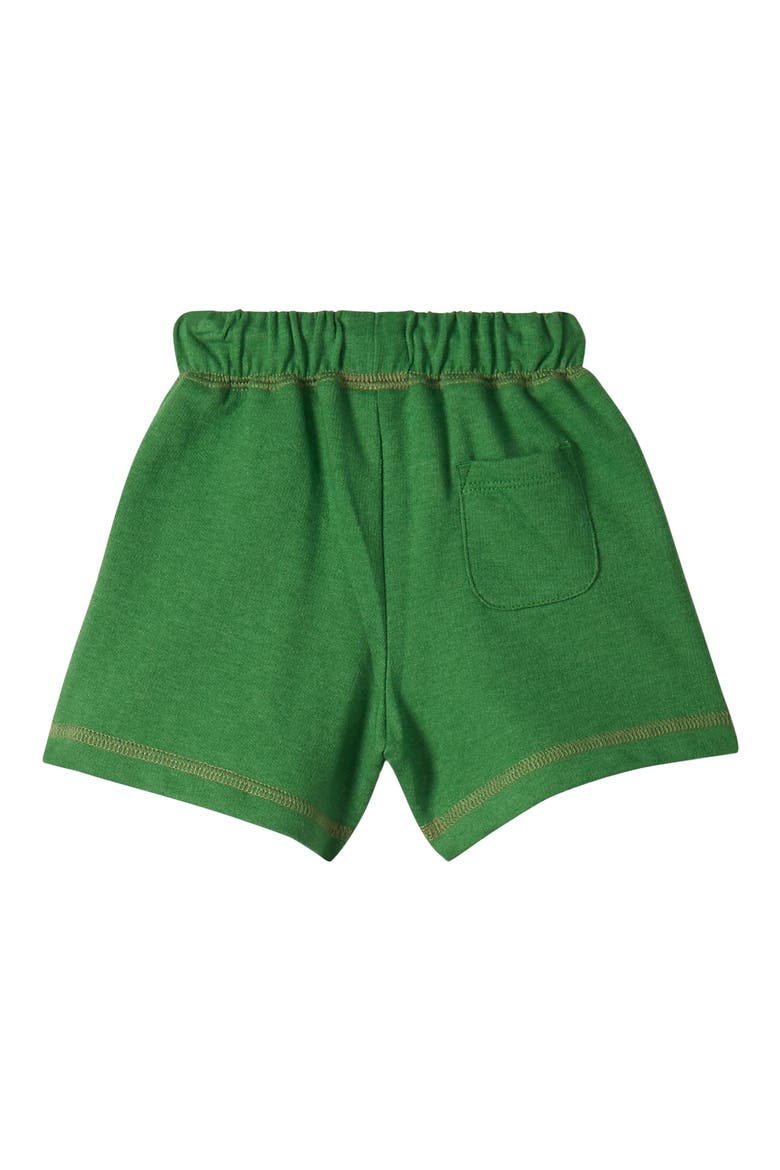 Kids' Summer Camping Cotton T-Shirt & Pull-On Shorts Set, Alternate, color, SAGE