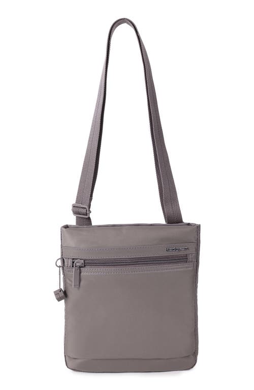 Hedgren Leonce Rfid Water Repellent Nylon Crossbody Bag In Sepia