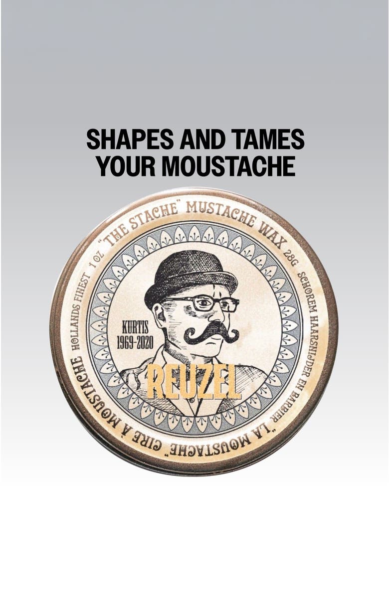 REUZEL Bourbon Sidecar Mustache Wax, Alternate, color, NO COLOR