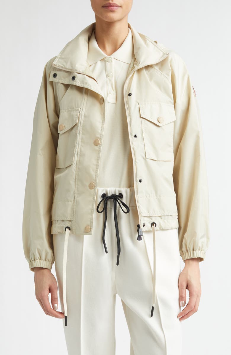 Moncler Grenoble Nor Day-Namic Hooded Jacket, Main, color, Beige Sand