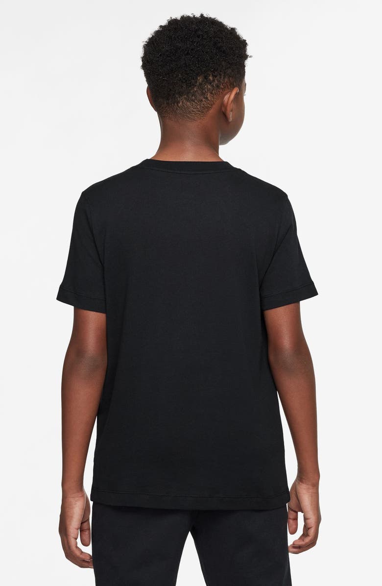 Nike Kids' Club Futura Appliqué T-Shirt, Alternate, color, Black